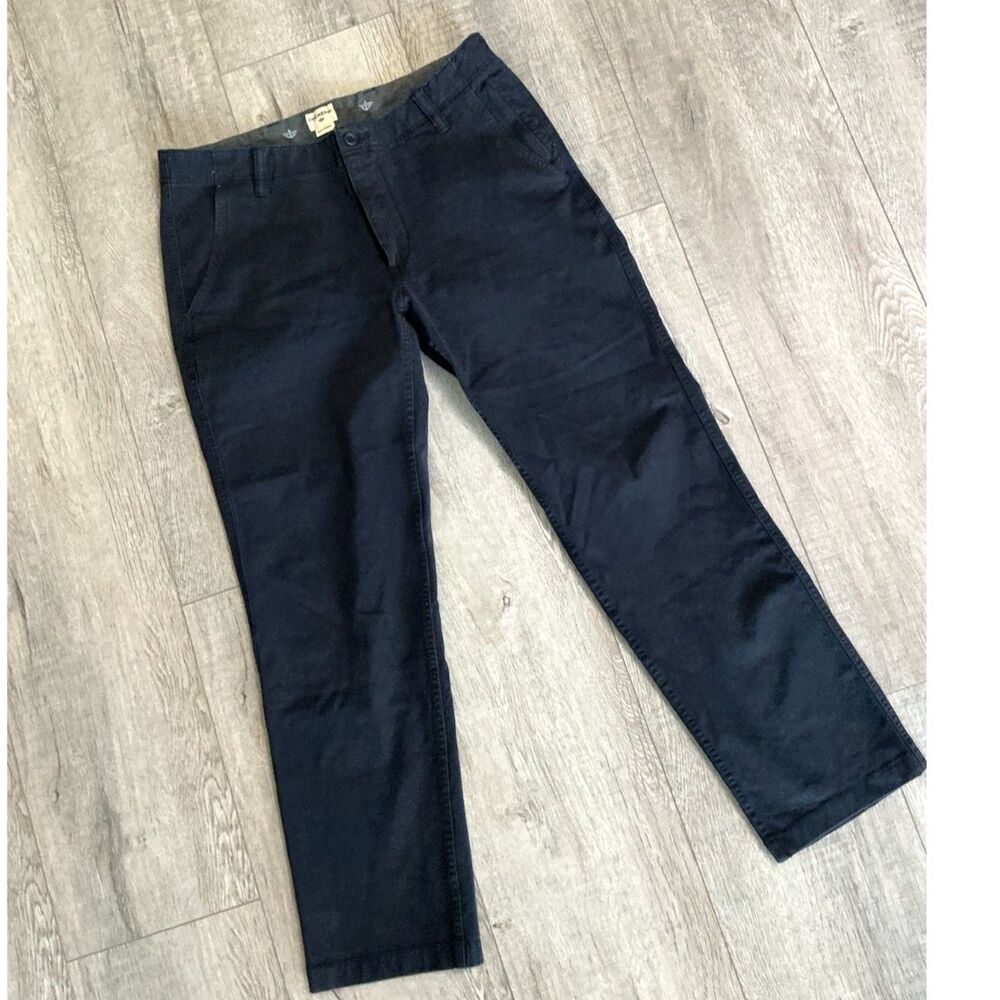 Dockers Men’s Navy Blue Stretch Chino Pants Straight Fit 34x30